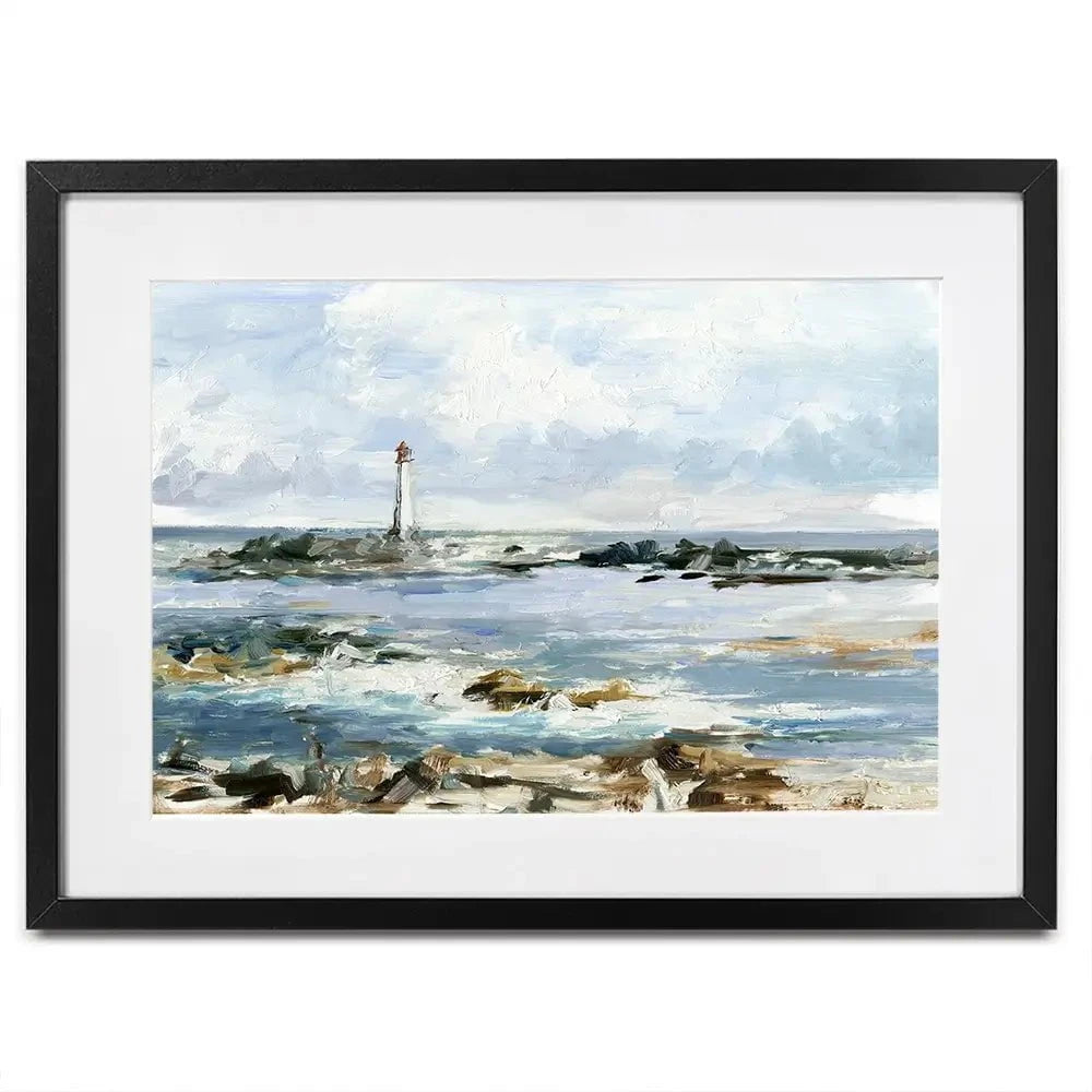 Rocky Shore Coastline Framed Art Print Rocky Shore Coastline Framed Art Print wall art product Ethan Harper