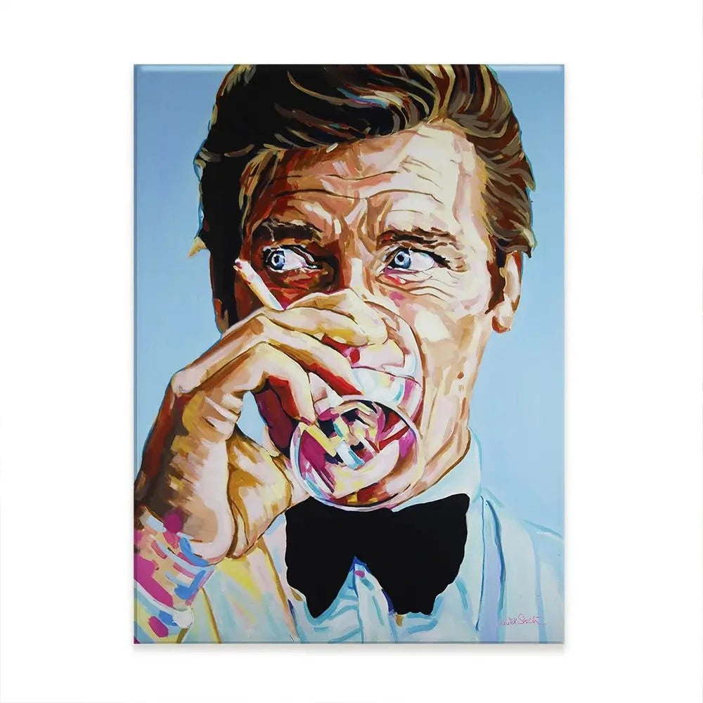 Roger Moore Canvas Print Roger Moore Canvas Print wall art product Juliet Stockton