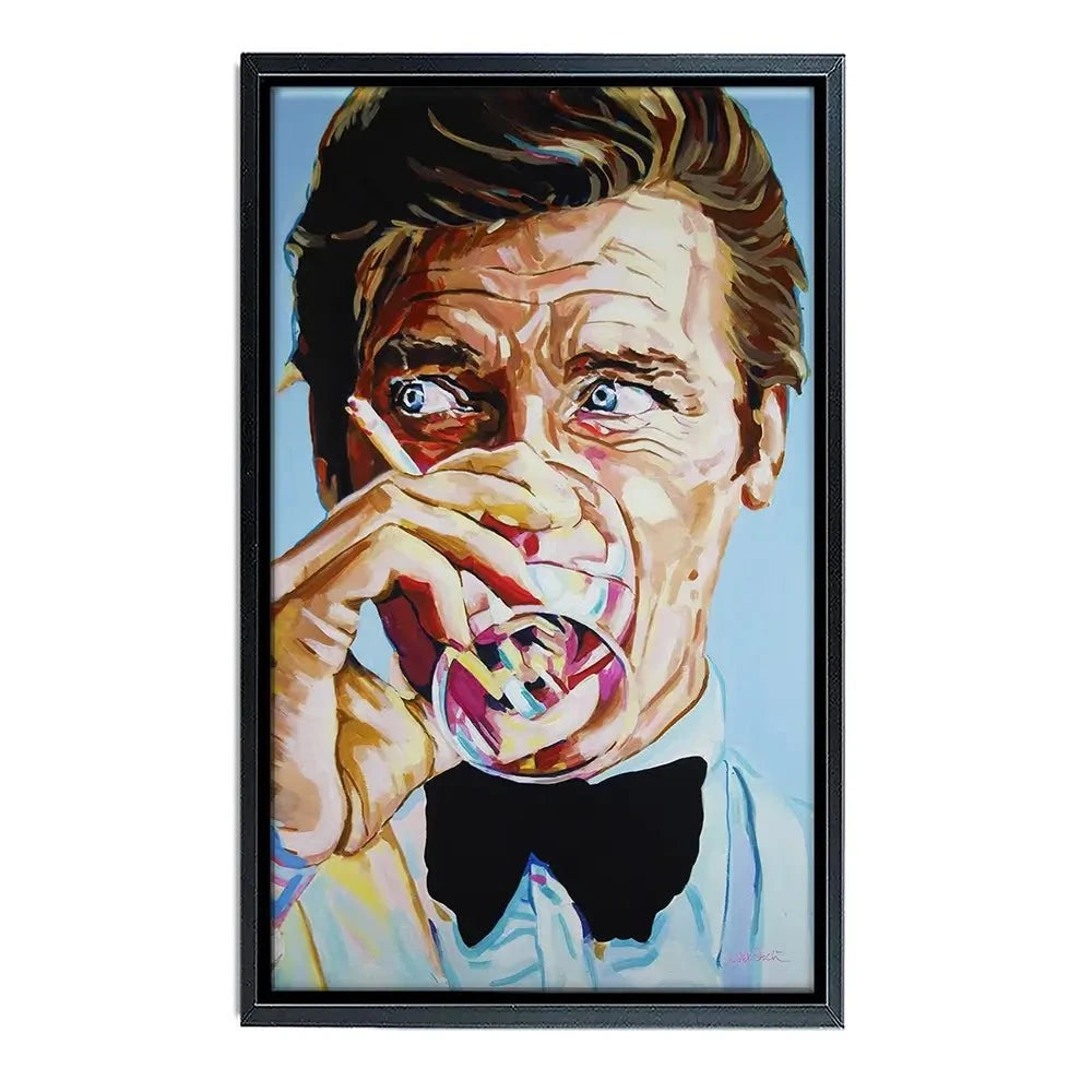 Roger Moore Canvas Print Roger Moore Canvas Print wall art product Juliet Stockton