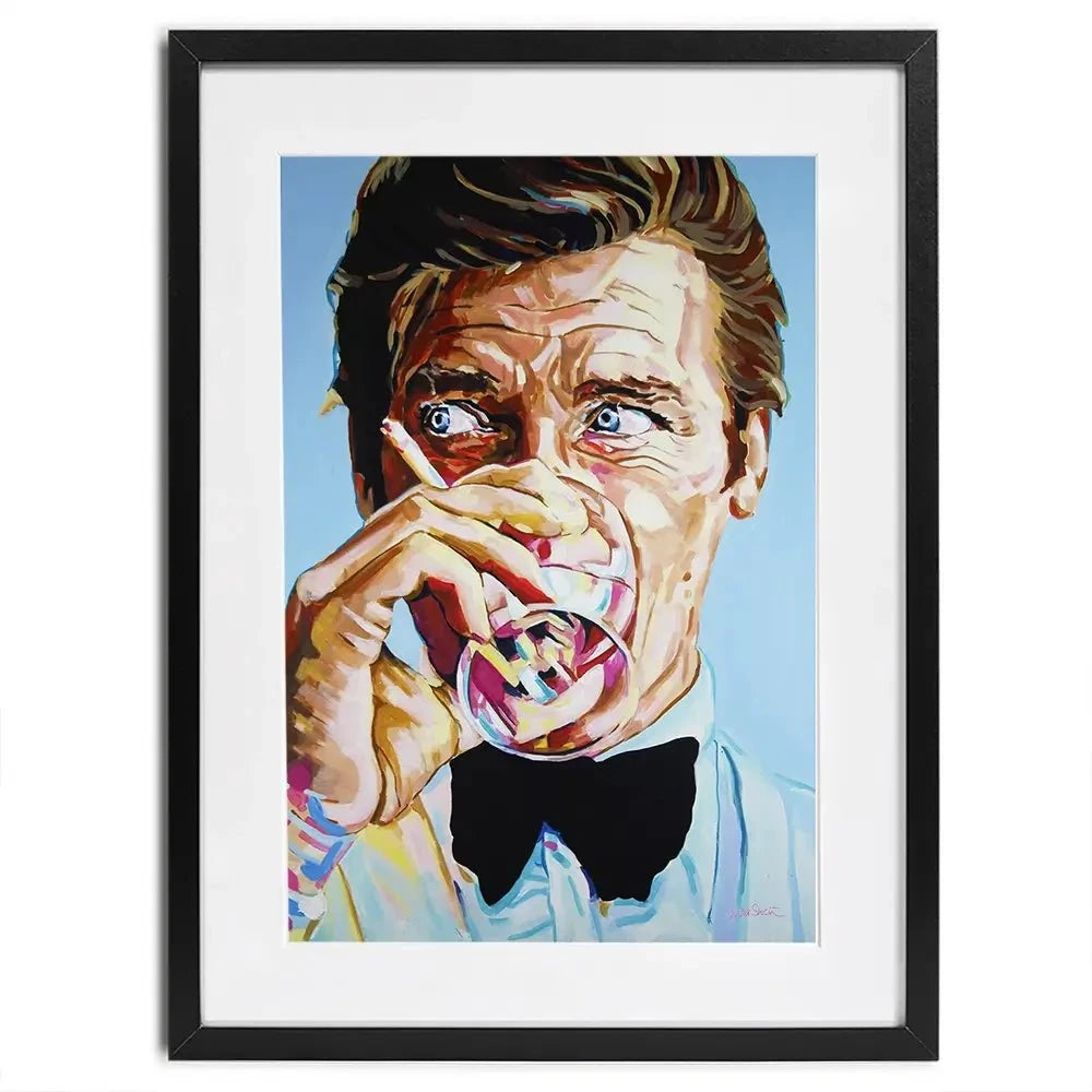 Roger Moore Framed Art Print Roger Moore Framed Art Print wall art product Juliet Stockton