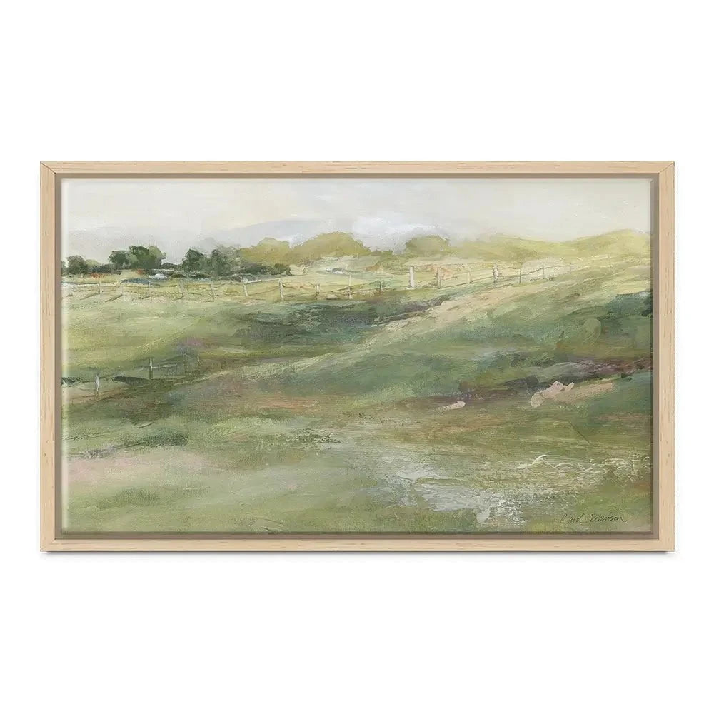 Rolling Fenceline Canvas Print Rolling Fenceline Canvas Print wall art product Carol Robinson