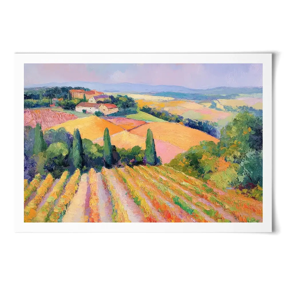 Rolling Vineyards Art Print Rolling Vineyards Art Print wall art product Tanya Ocean