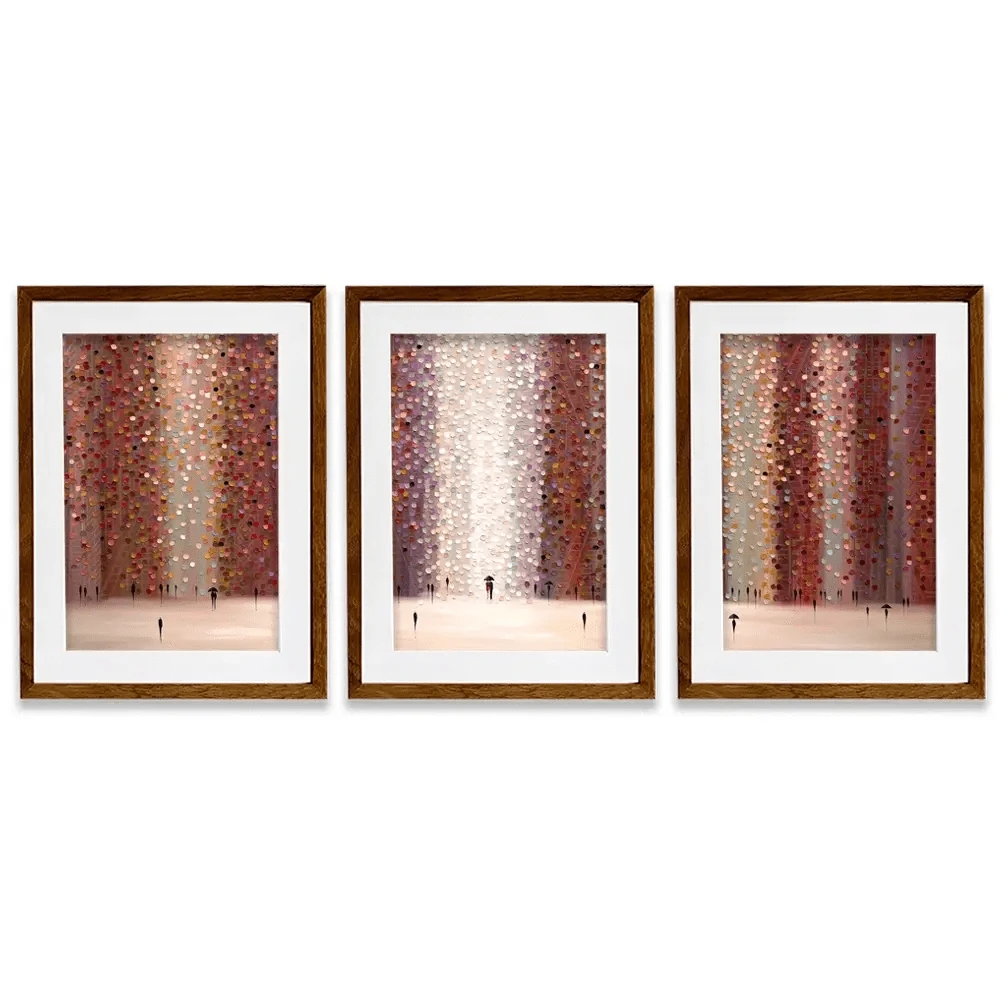 Romance And Rain Framed Art Print Trio Romance And Rain Framed Art Print Trio wall art product Ekaterina Ermilkina