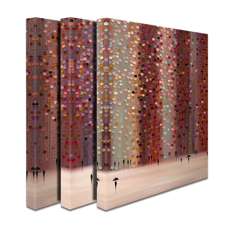 Romance And Rain Trio Canvas Print Romance And Rain Trio Canvas Print wall art product Ekaterina Ermilkina