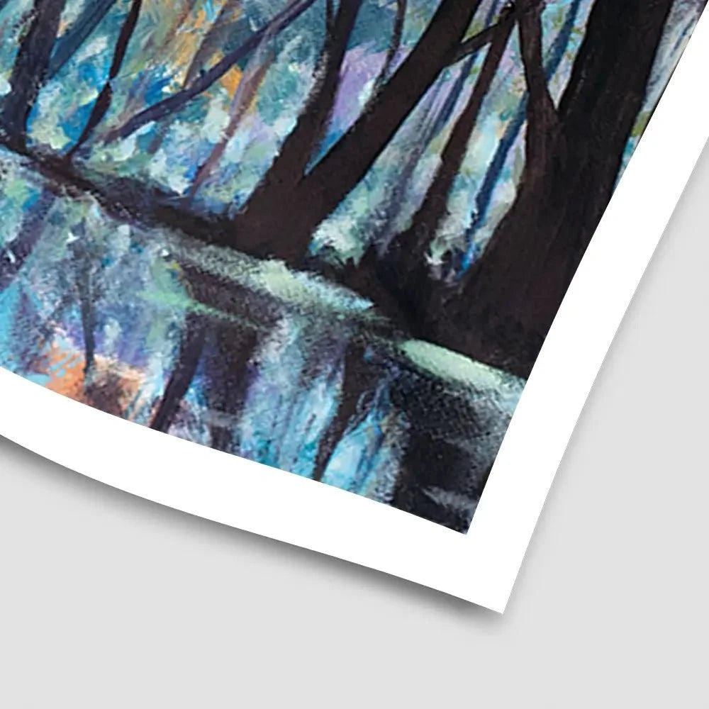Romantic Rainy Blue Art Print Romantic Rainy Blue Art Print | Romantic Rainy Blue Art Prints Design wall art product Valery Rybakow / Shutterstock