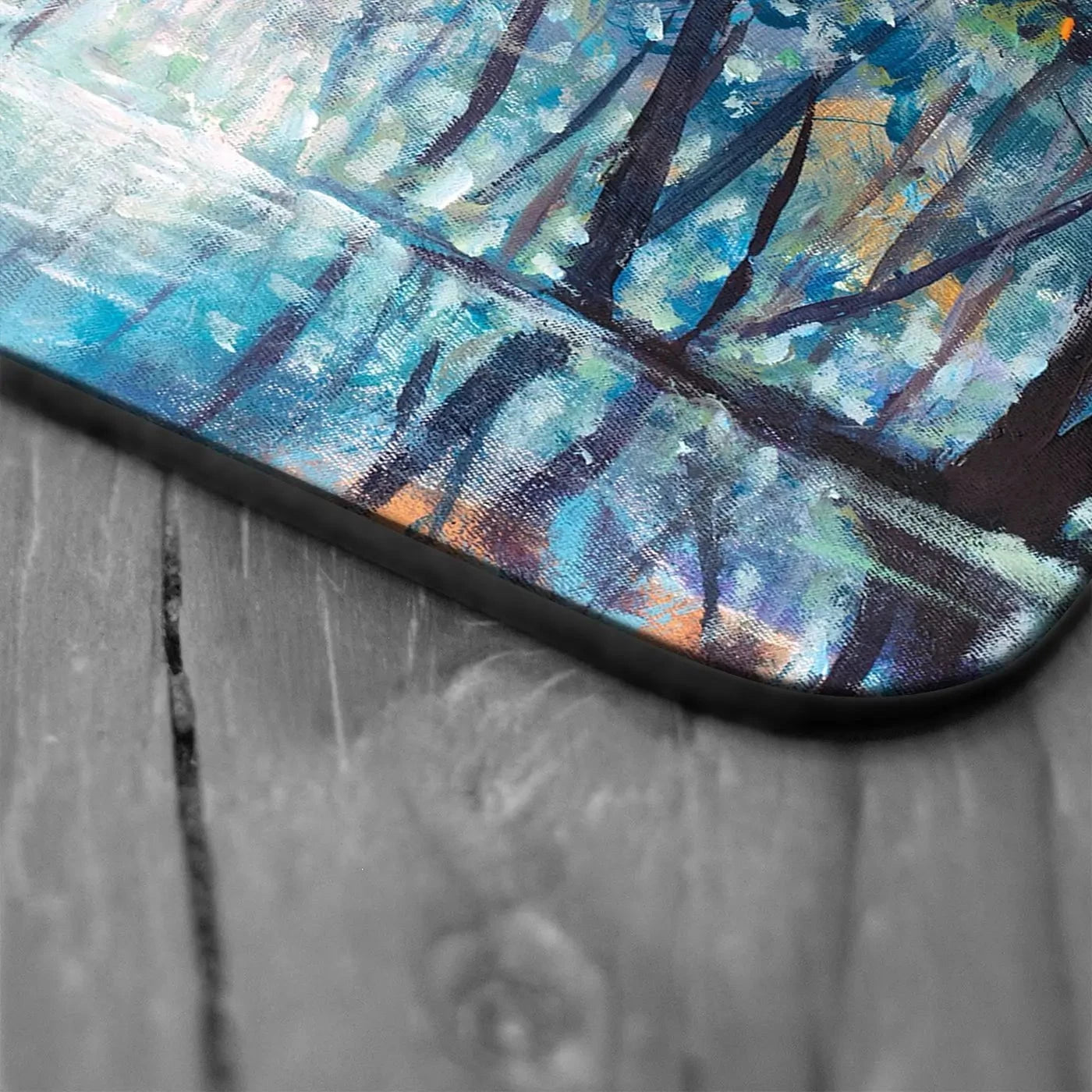 Romantic Rainy Blue Coaster Set Romantic Rainy Blue Coaster Set | Romantic Rainy Blue Designer Coaster wall art product Valery Rybakow / Shutterstock