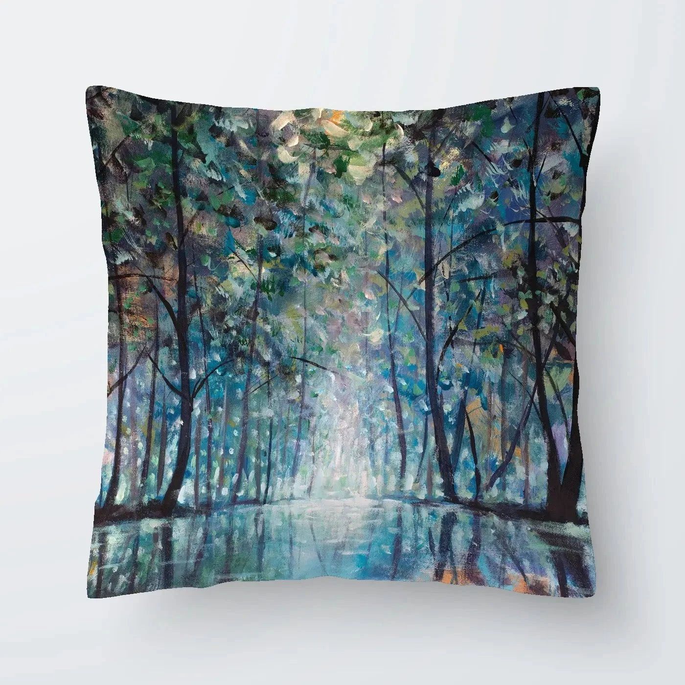 Romantic Rainy Blue Cushion Romantic Rainy Blue Cushion wall art product Valery Rybakow / Shutterstock