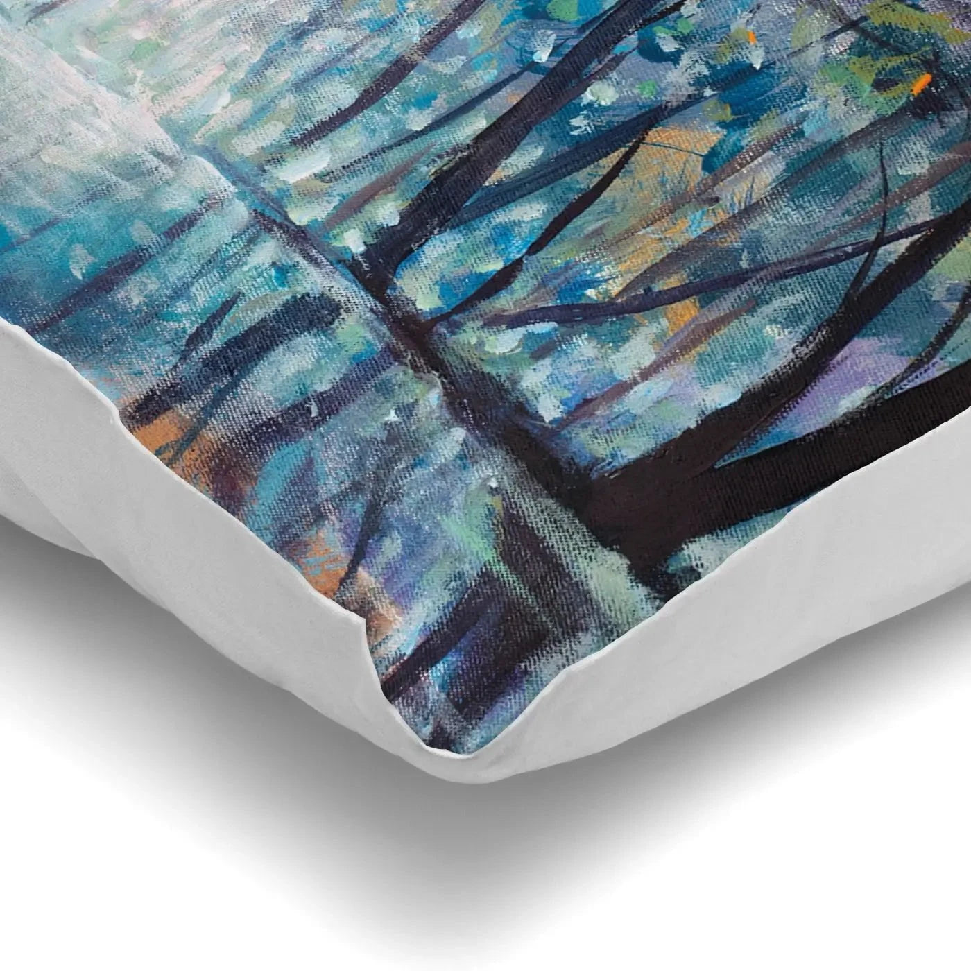 Romantic Rainy Blue Cushion Romantic Rainy Blue Cushion wall art product Valery Rybakow / Shutterstock