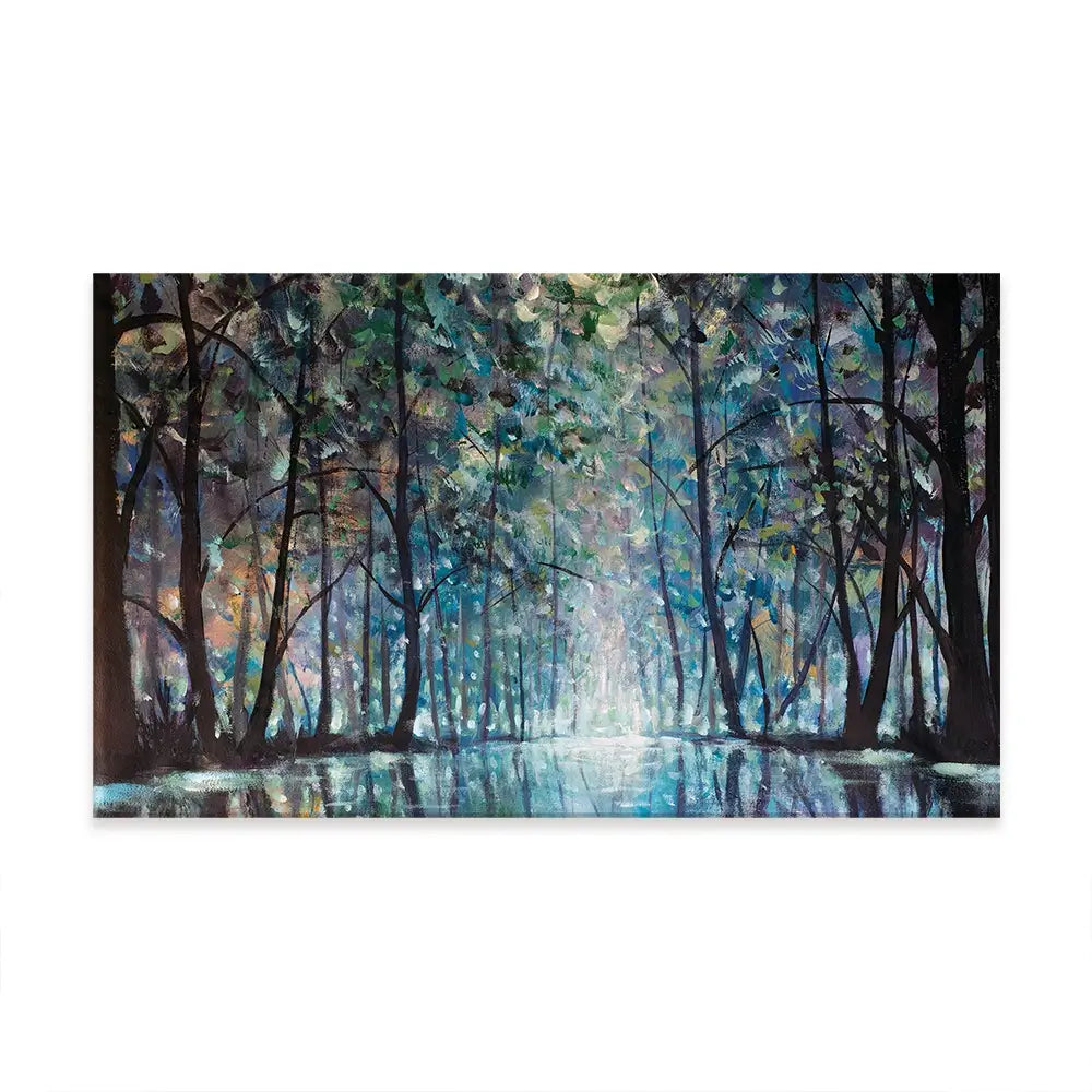 Romantic Rainy Blue Oversized Canvas Print Romantic Rainy Blue Oversized Canvas Print wall art product Art Print Shop