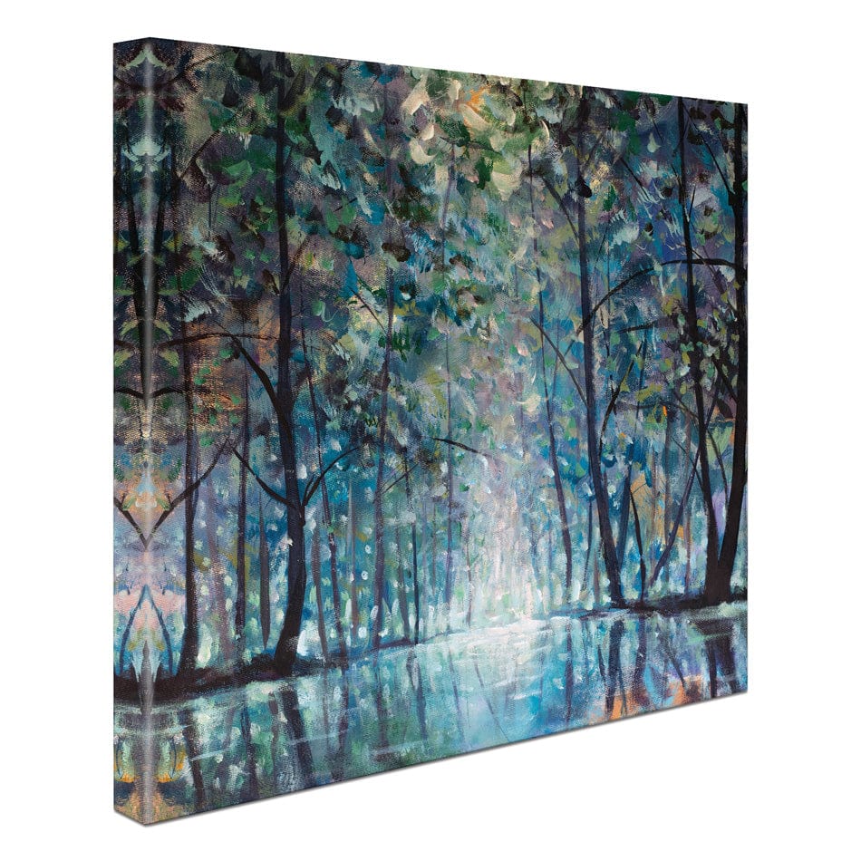 Romantic Rainy Blue Square Canvas Print wall art product Valery Rybakow / Shutterstock
