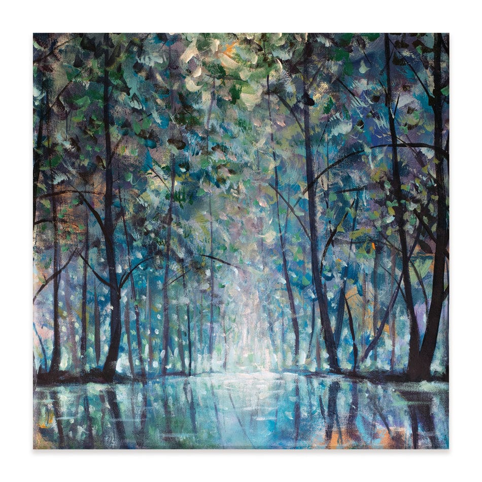 Romantic Rainy Blue Square Canvas Print wall art product Valery Rybakow / Shutterstock