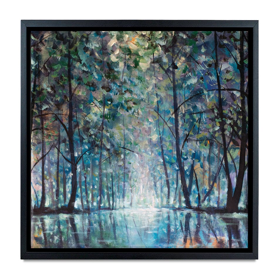 Romantic Rainy Blue Square Canvas Print wall art product Valery Rybakow / Shutterstock