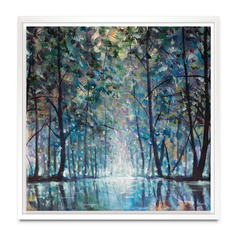 Romantic Rainy Blue Square Canvas Print wall art product Valery Rybakow / Shutterstock