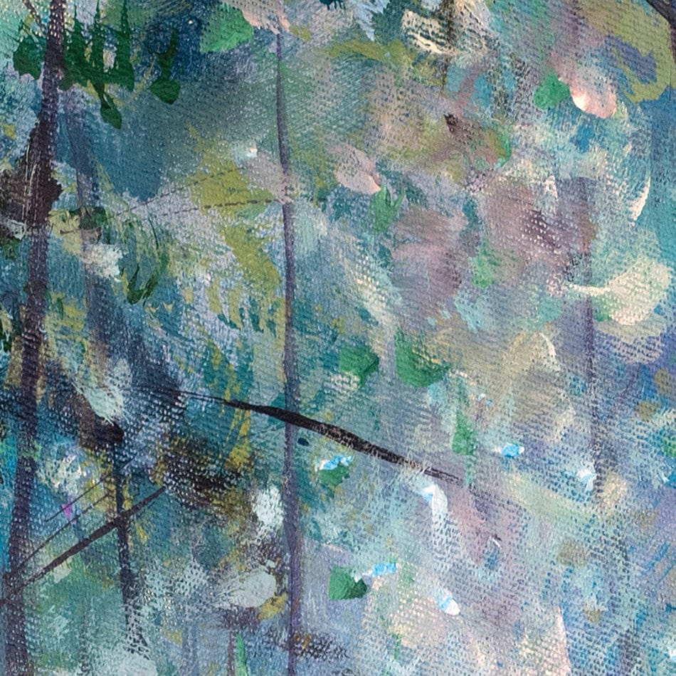 Romantic Rainy Blue Square Framed Art Print wall art product Valery Rybakow / Shutterstock