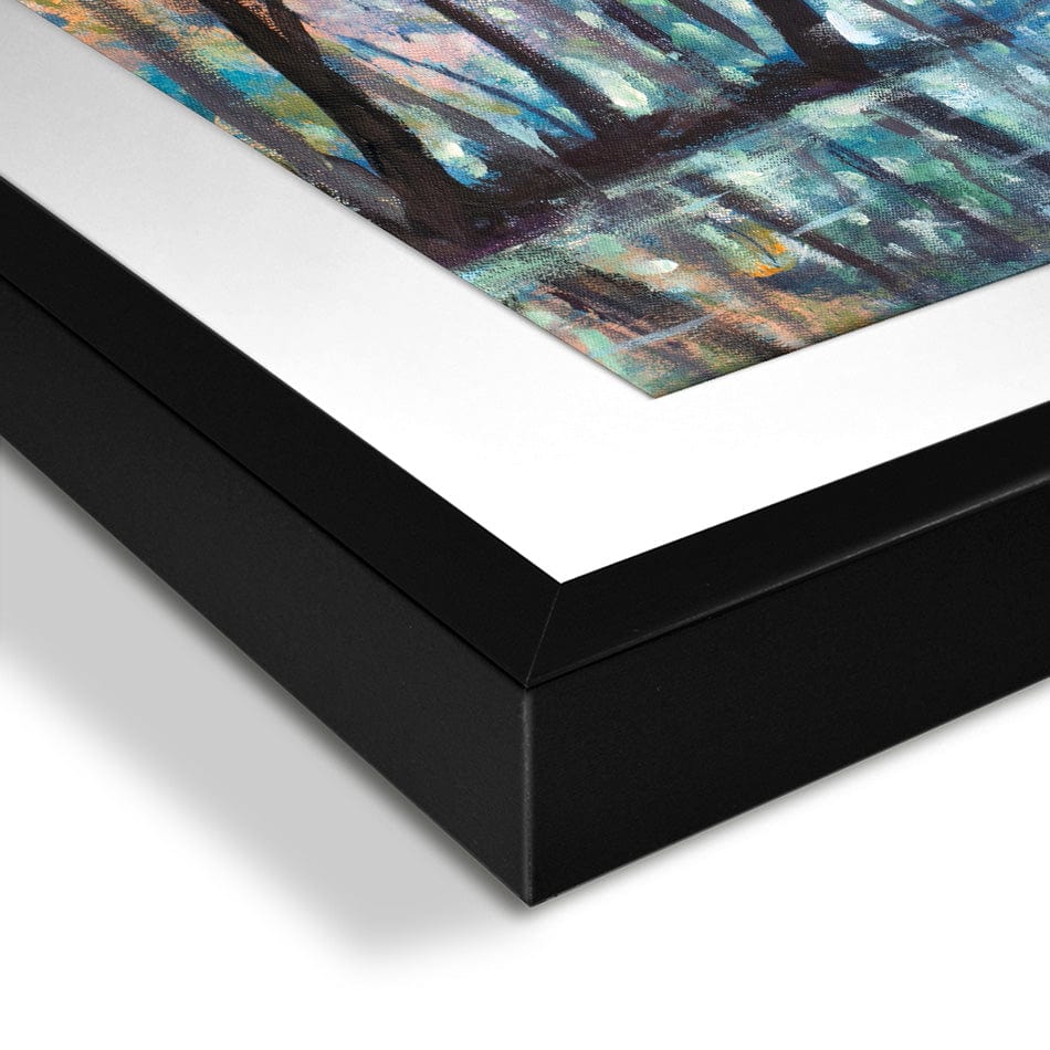 Romantic Rainy Blue Square Framed Art Print wall art product Valery Rybakow / Shutterstock