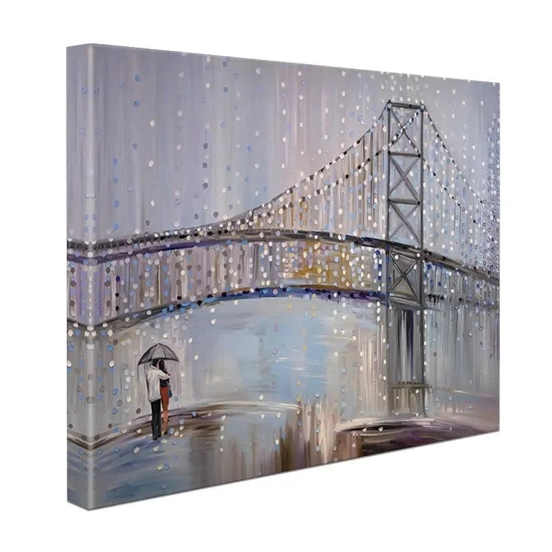 Romantic Rainy Date Canvas Print Romantic Rainy Date Canvas Print wall art product Ekaterina Ermilkina