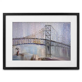 Romantic Rainy Date Framed Art Print Romantic Rainy Date Framed Art Print wall art product Ekaterina Ermilkina