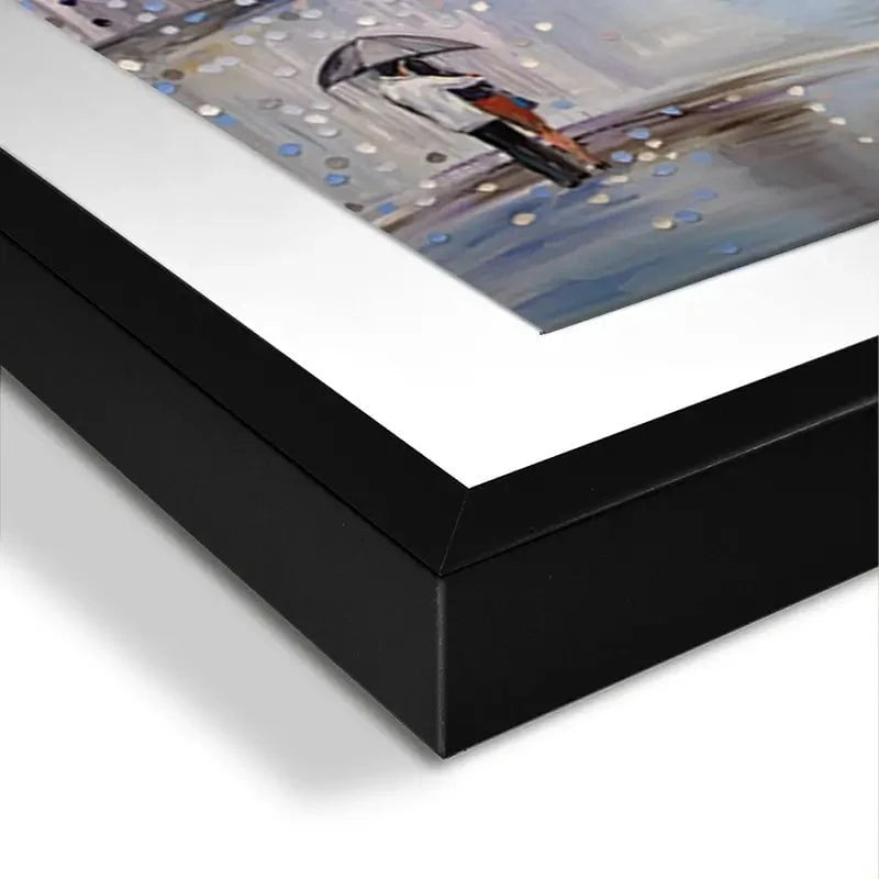 Romantic Rainy Date Framed Art Print Romantic Rainy Date Framed Art Print wall art product Ekaterina Ermilkina