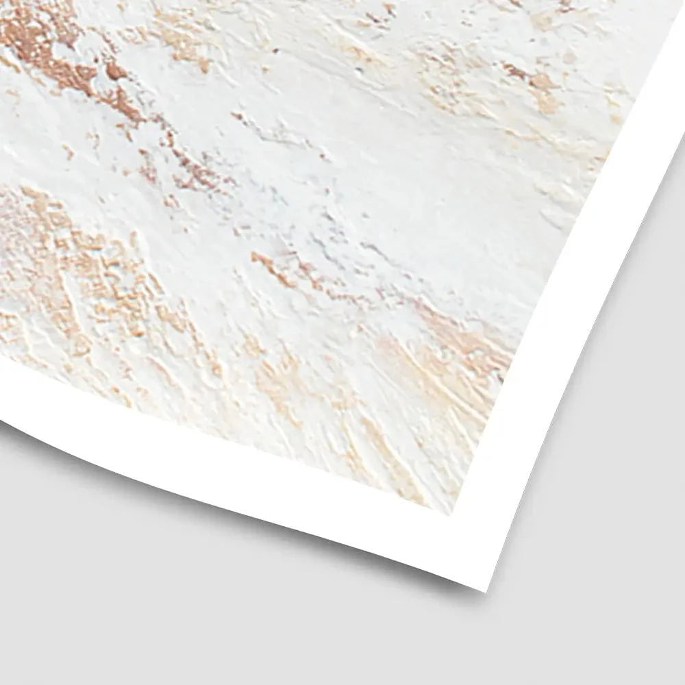 Rose Gold Snow Art Print Rose Gold Snow Art Print wall art product Alyson Storms - Independent