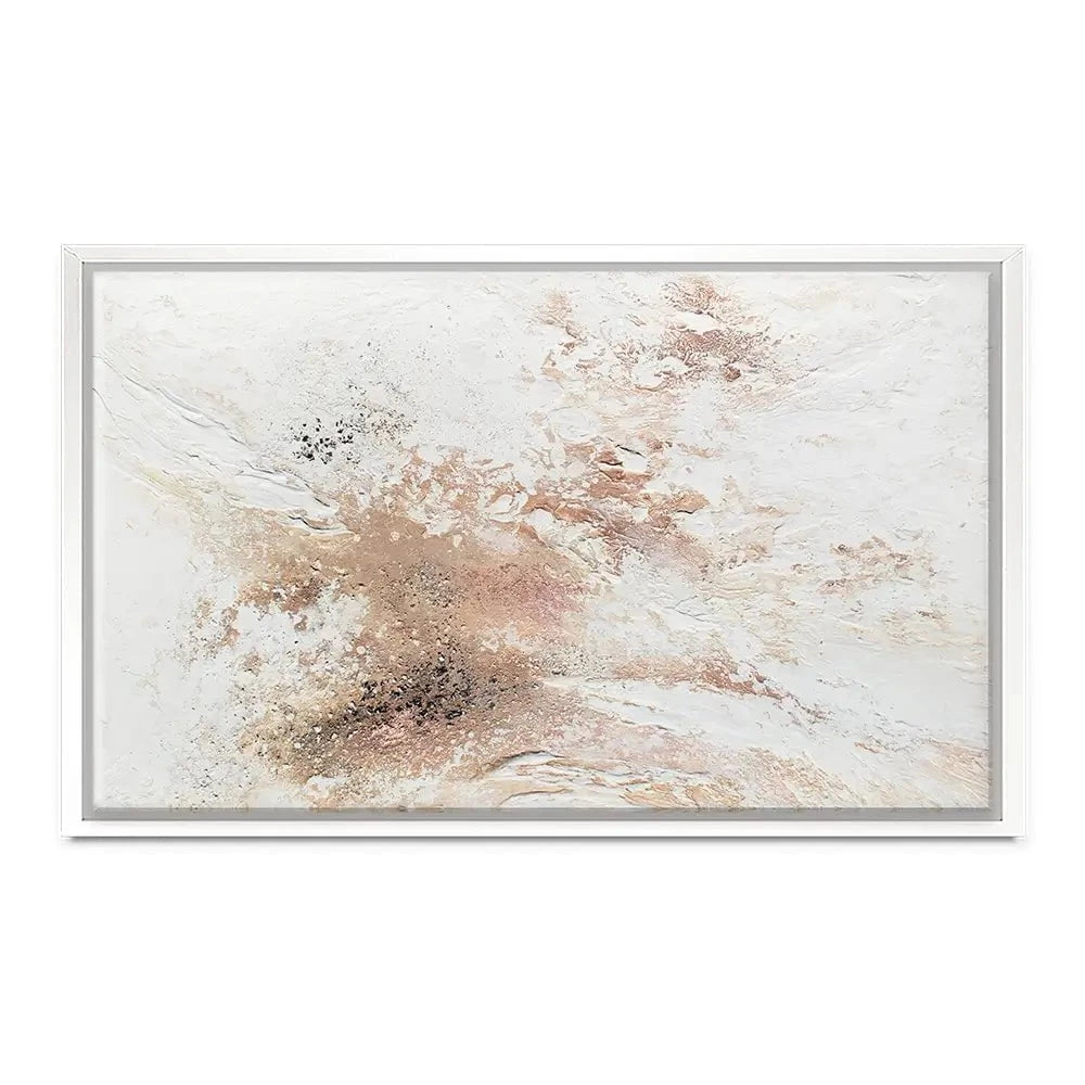 Rose Gold Snow Canvas Print Rose Gold Snow Canvas Print wall art product Alyson Storms - Independent