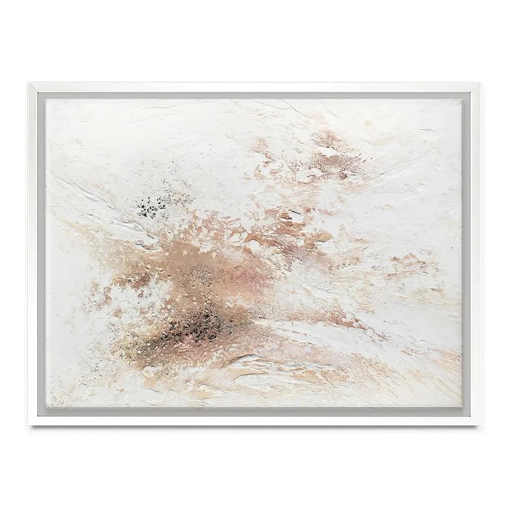 Rose Gold Snow Canvas Print Rose Gold Snow Canvas Print wall art product Alyson Storms - Independent