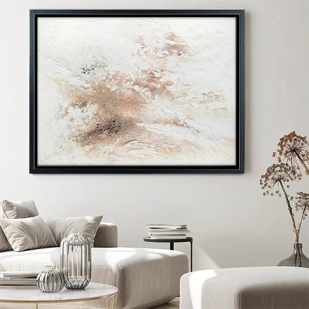 Rose Gold Snow Canvas Print Rose Gold Snow Canvas Print wall art product Alyson Storms - Independent