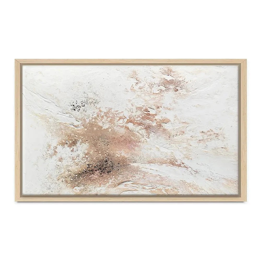Rose Gold Snow Canvas Print Rose Gold Snow Canvas Print wall art product Alyson Storms - Independent