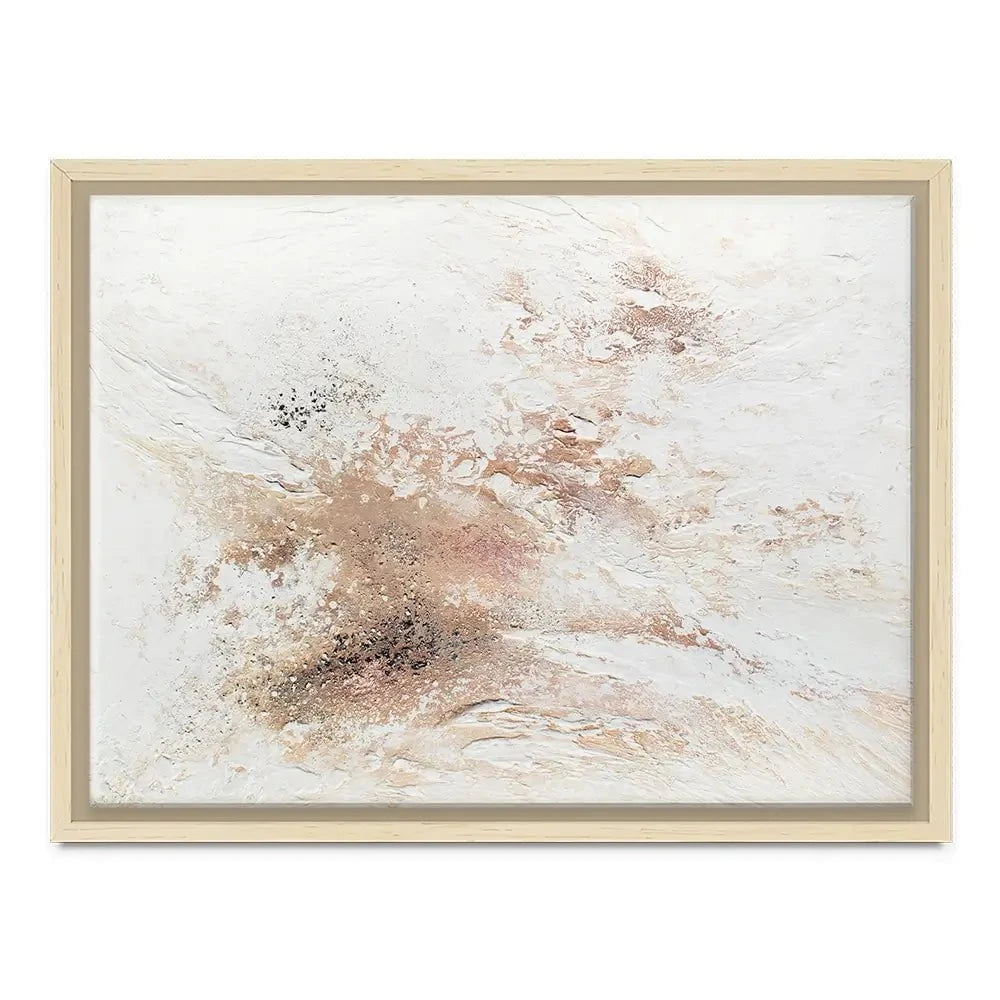 Rose Gold Snow Canvas Print Rose Gold Snow Canvas Print wall art product Alyson Storms - Independent