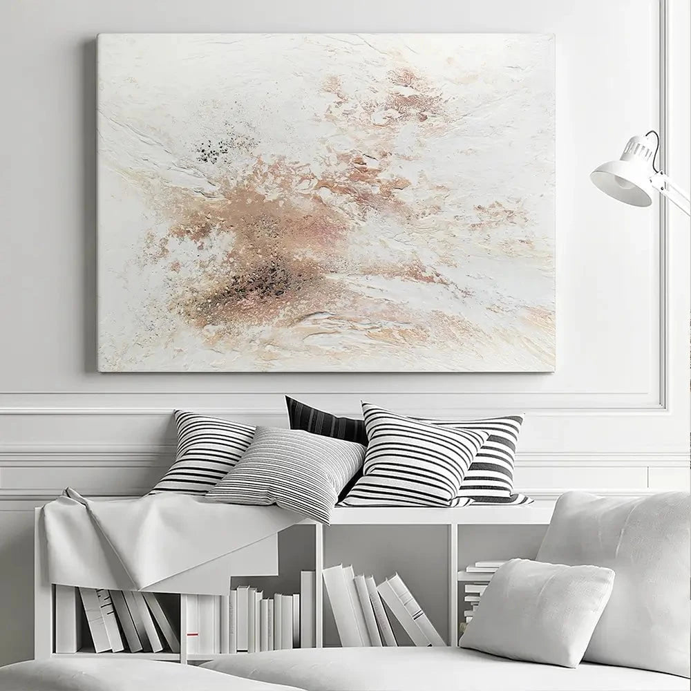 Rose Gold Snow Canvas Print Rose Gold Snow Canvas Print wall art product Alyson Storms - Independent