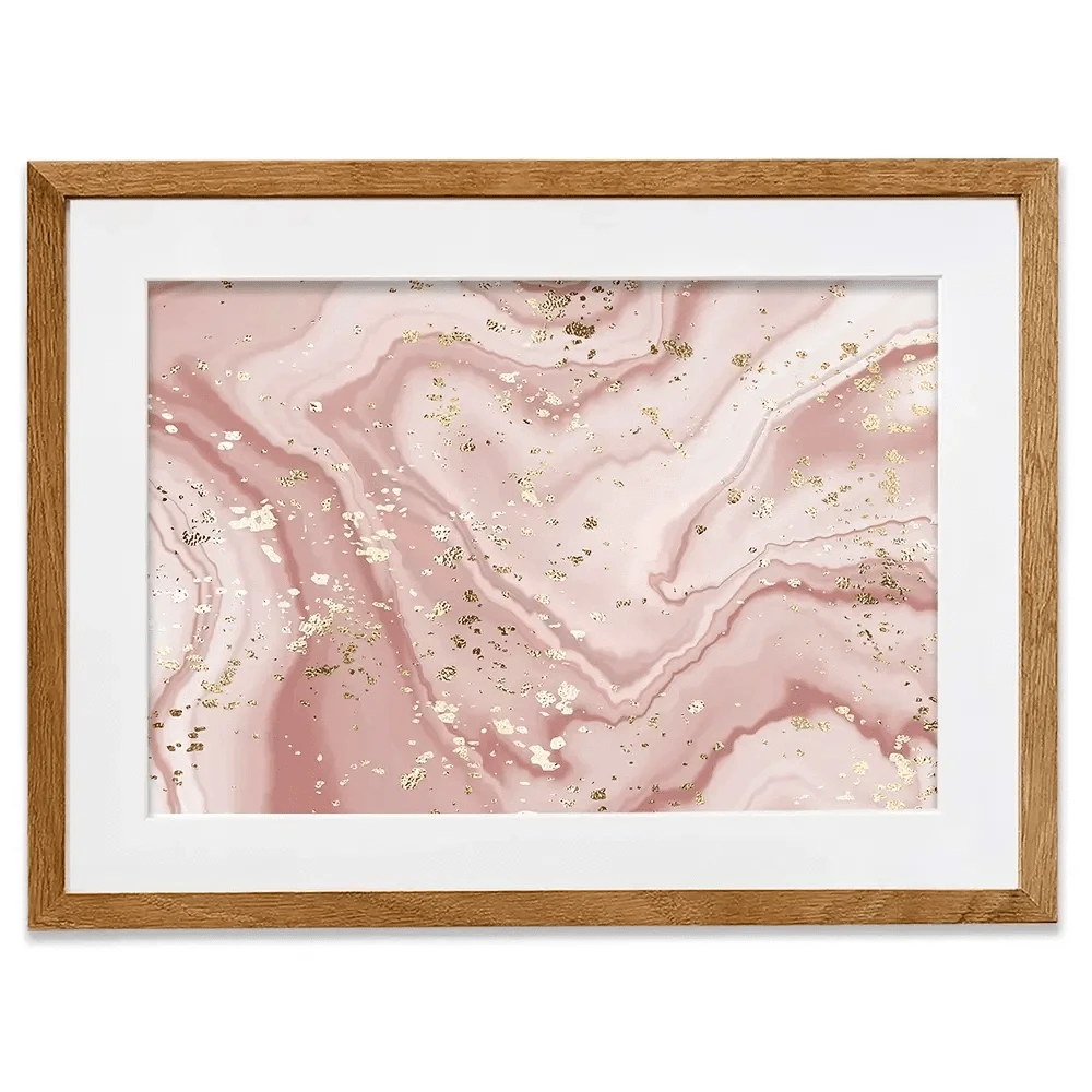 Rose Marble Speckles Framed Art Print Rose Marble Speckles Framed Art Print wall art product NikaMooni / Shutterstock