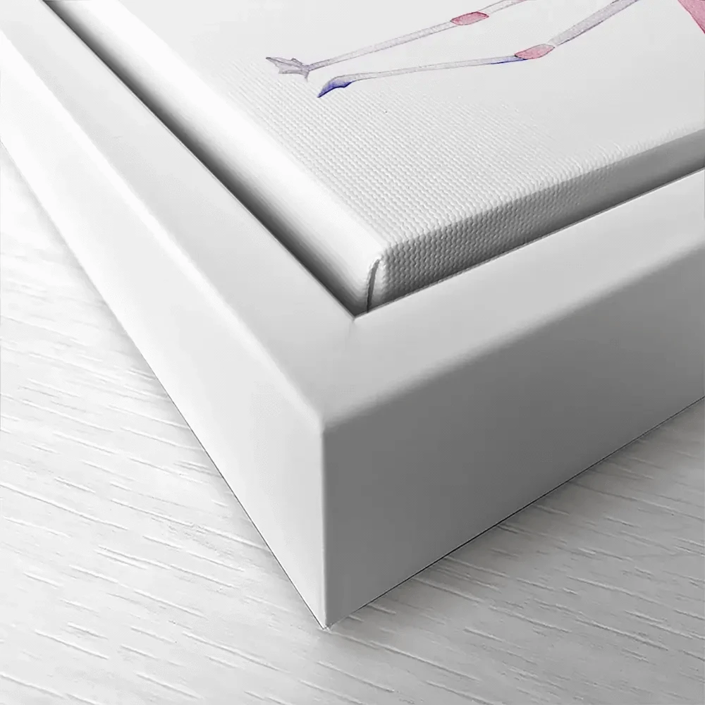 Row Of Flamingos Canvas Print Row Of Flamingos Canvas Print wall art product Naticka / Shutterstock