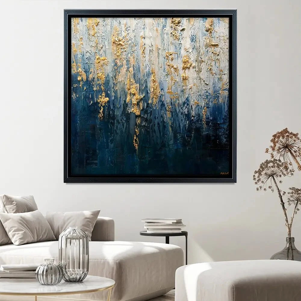Royal Blue Square Canvas Print Royal Blue Square Canvas Print wall art product Osnat Tzadok