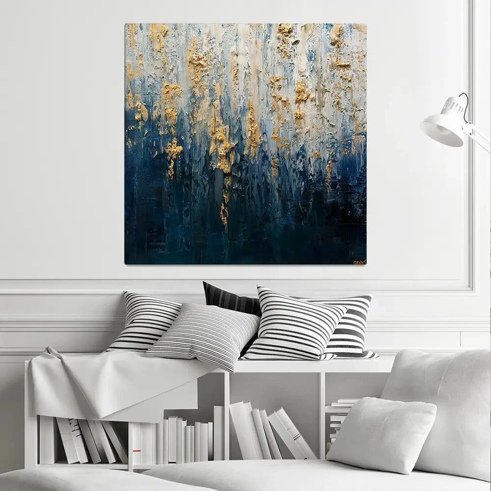 Royal Blue Square Canvas Print Royal Blue Square Canvas Print wall art product Osnat Tzadok