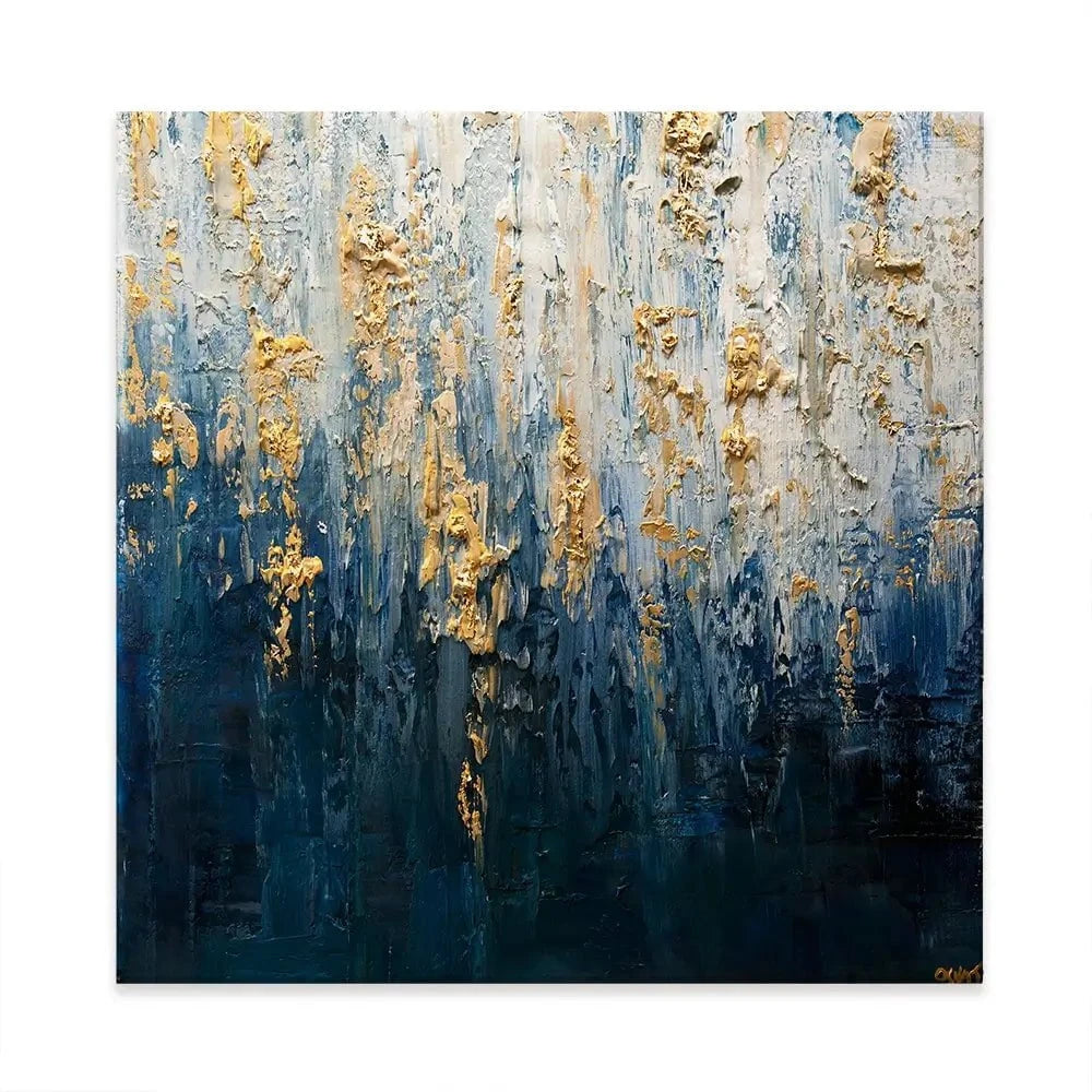 Royal Blue Square Canvas Print Royal Blue Square Canvas Print wall art product Osnat Tzadok