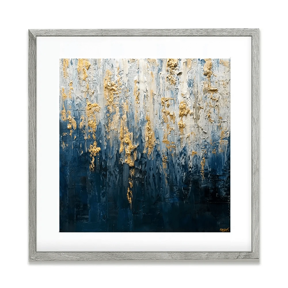 Royal Blue Square Framed Art Print Royal Blue Square Framed Art Print wall art product Osnat Tzadok