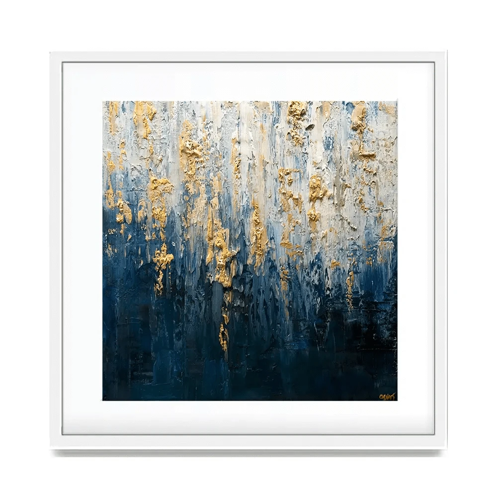 Royal Blue Square Framed Art Print Royal Blue Square Framed Art Print wall art product Osnat Tzadok