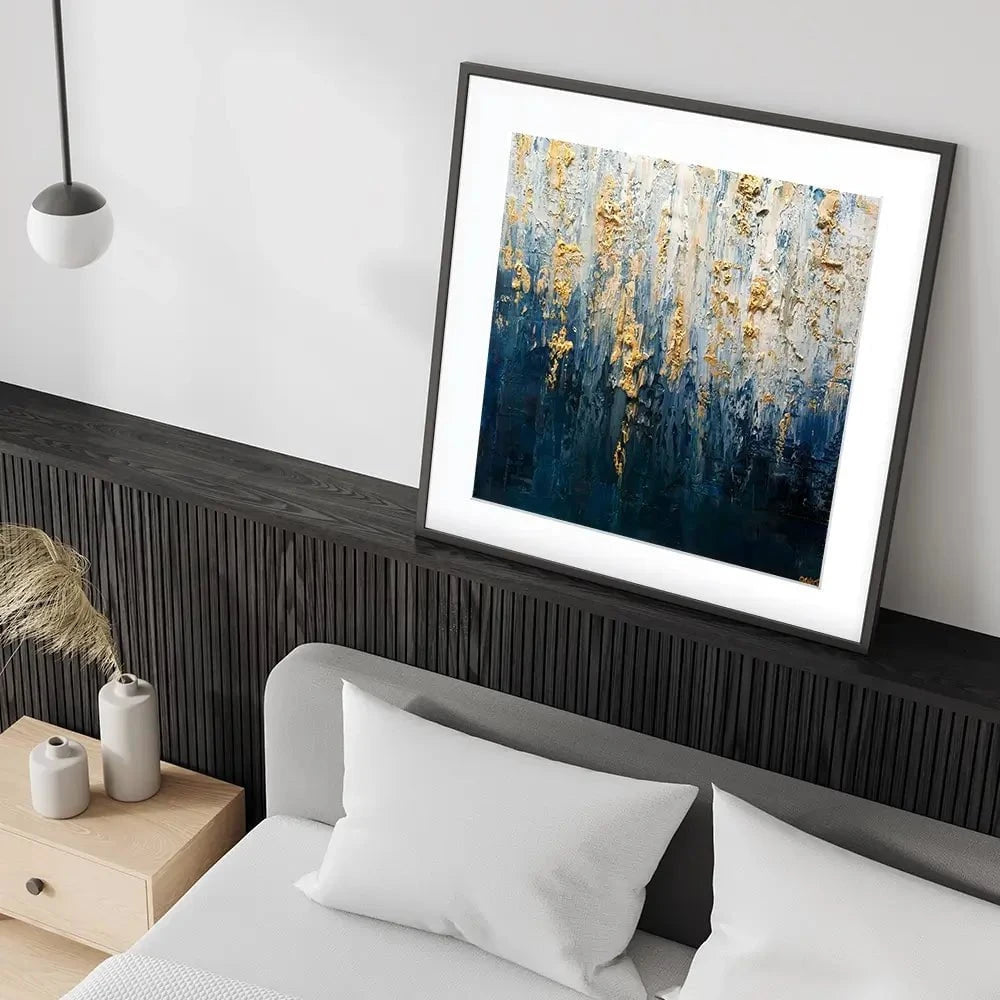 Royal Blue Square Framed Art Print Royal Blue Square Framed Art Print wall art product Osnat Tzadok