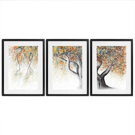 Rusty Autumn Tree Framed Art Print Trio Rusty Autumn Tree Framed Art Print Trio wall art product Ashvin Harrison