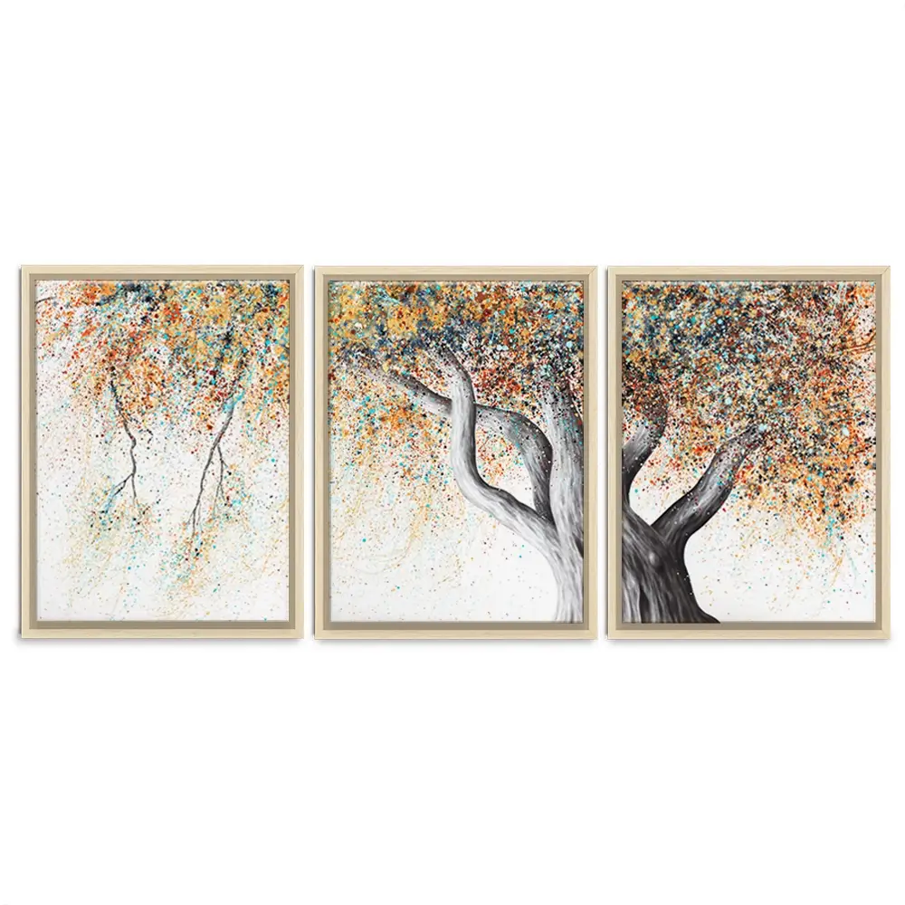 Rusty Autumn Tree Trio Canvas Print Rusty Autumn Tree Trio Canvas Print wall art product Ashvin Harrison