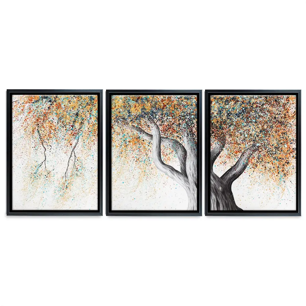 Rusty Autumn Tree Trio Canvas Print Rusty Autumn Tree Trio Canvas Print wall art product Ashvin Harrison