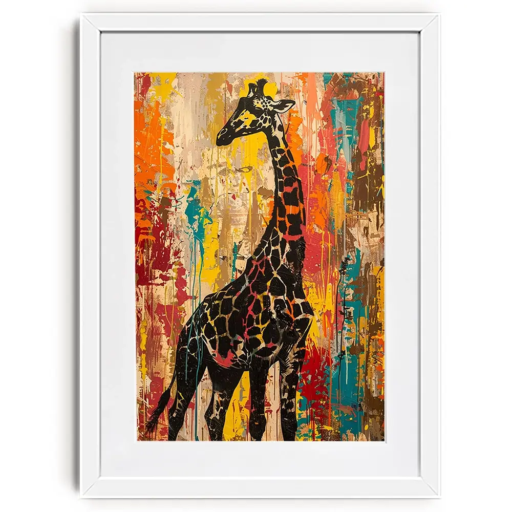 Safari Giraffe Framed Art Print Safari Giraffe Framed Art Print wall art product Franklyn Gregory - Independent