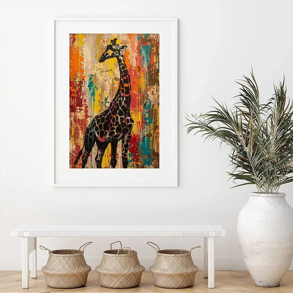 Safari Giraffe Framed Art Print Safari Giraffe Framed Art Print wall art product Franklyn Gregory - Independent