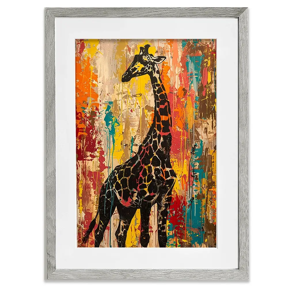 Safari Giraffe Framed Art Print Safari Giraffe Framed Art Print wall art product Franklyn Gregory - Independent