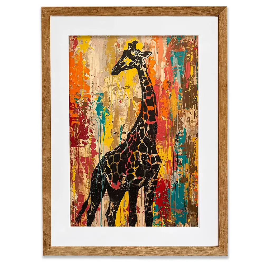 Safari Giraffe Framed Art Print Safari Giraffe Framed Art Print wall art product Franklyn Gregory - Independent
