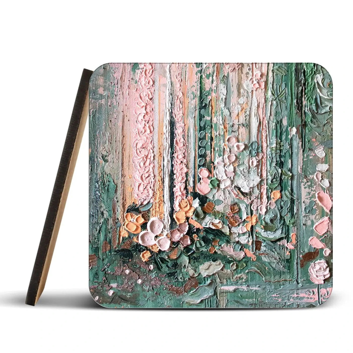 Sage Coaster Set Rainbow Soul Tree Coaster Set | Rainbow Soul Tree Art Coasters wall art product Nada Khatib