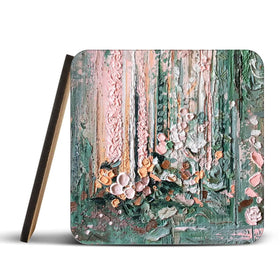 Sage Coaster Set Rainbow Soul Tree Coaster Set | Rainbow Soul Tree Art Coasters wall art product Nada Khatib