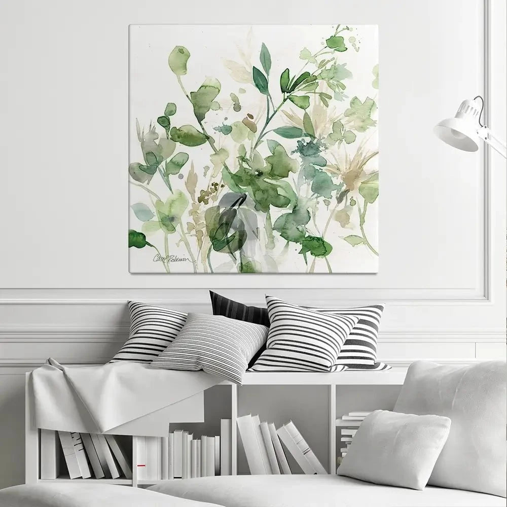 Sage Garden 1 Square Canvas Print Sage Garden 1 Square Canvas Print wall art product Carol Robinson