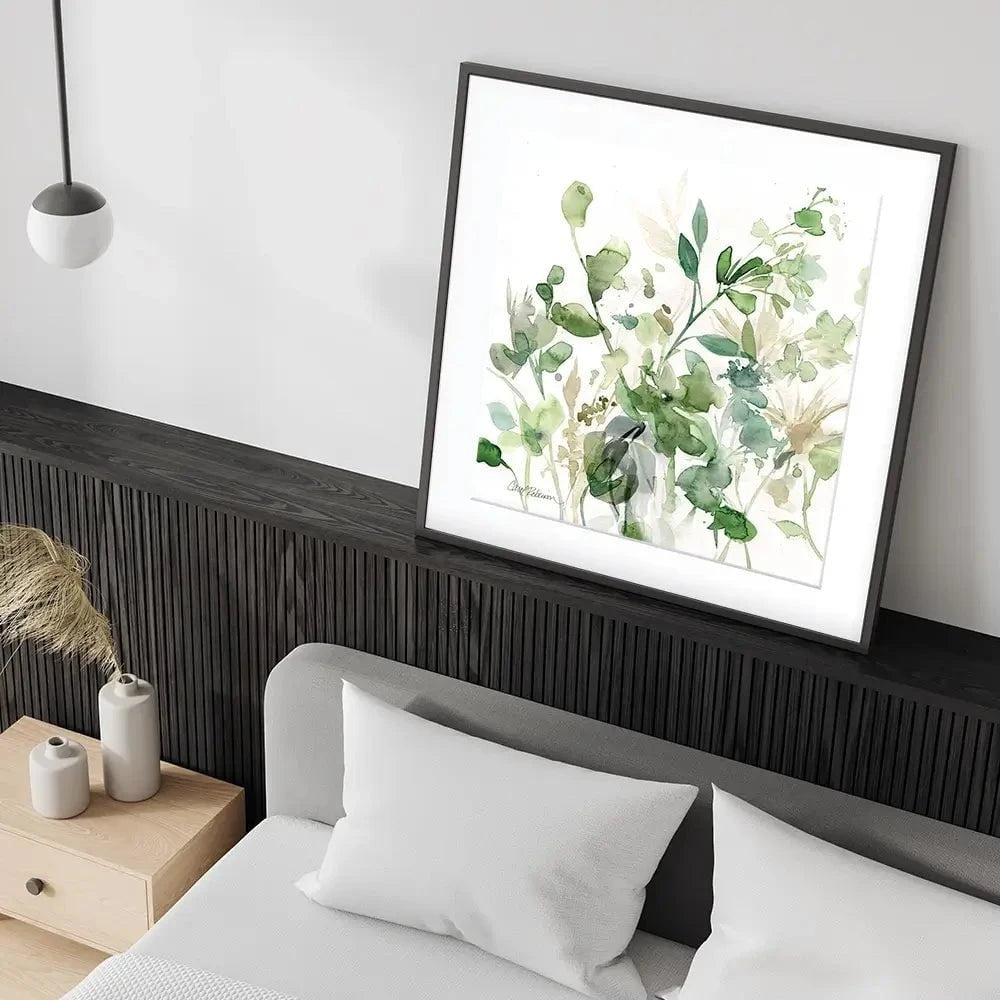 Sage Garden 1 Square Framed Art Print Sage Garden 1 Square Framed Art Print wall art product Carol Robinson