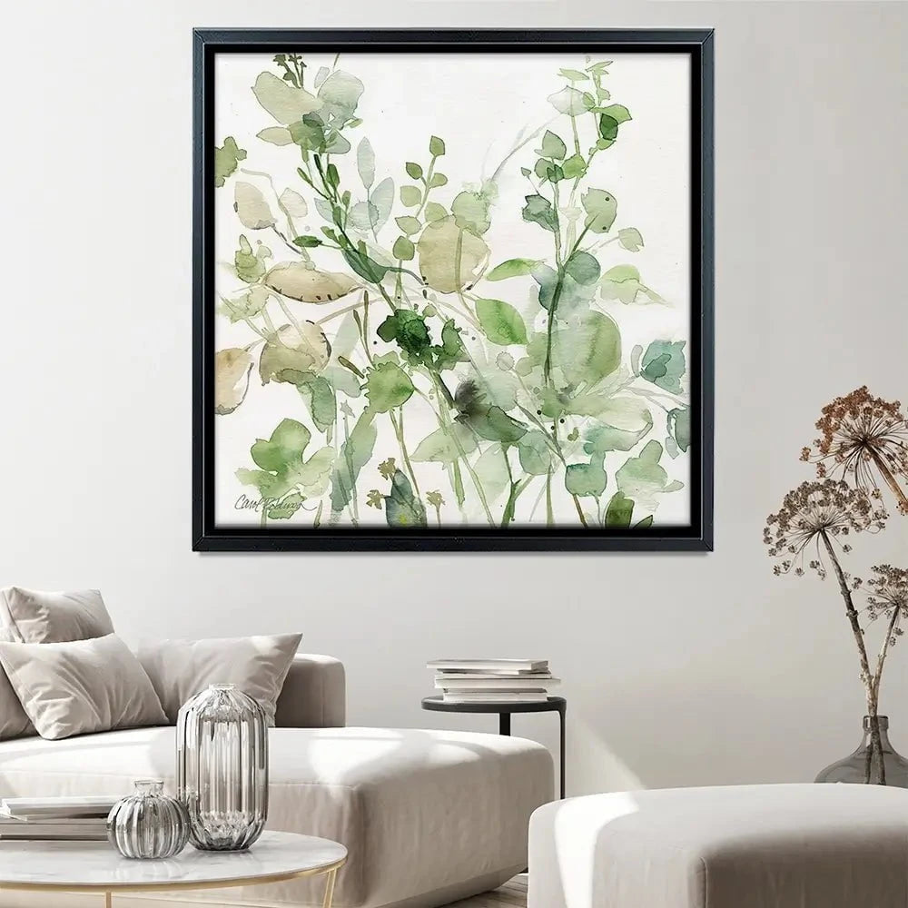 Sage Garden 2 Square Canvas Print Sage Garden 2 Square Canvas Print wall art product Carol Robinson
