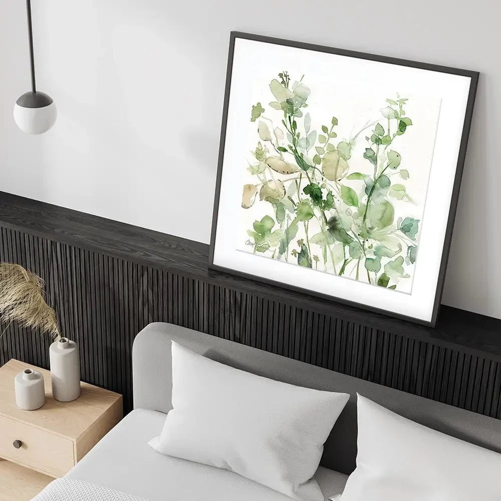 Sage Garden 2 Square Framed Art Print Sage Garden 2 Square Framed Art Print wall art product Carol Robinson